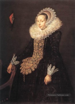  néerlandais - Catharina Les deux Van Der Eern portrait Siècle d’or néerlandais Frans Hals